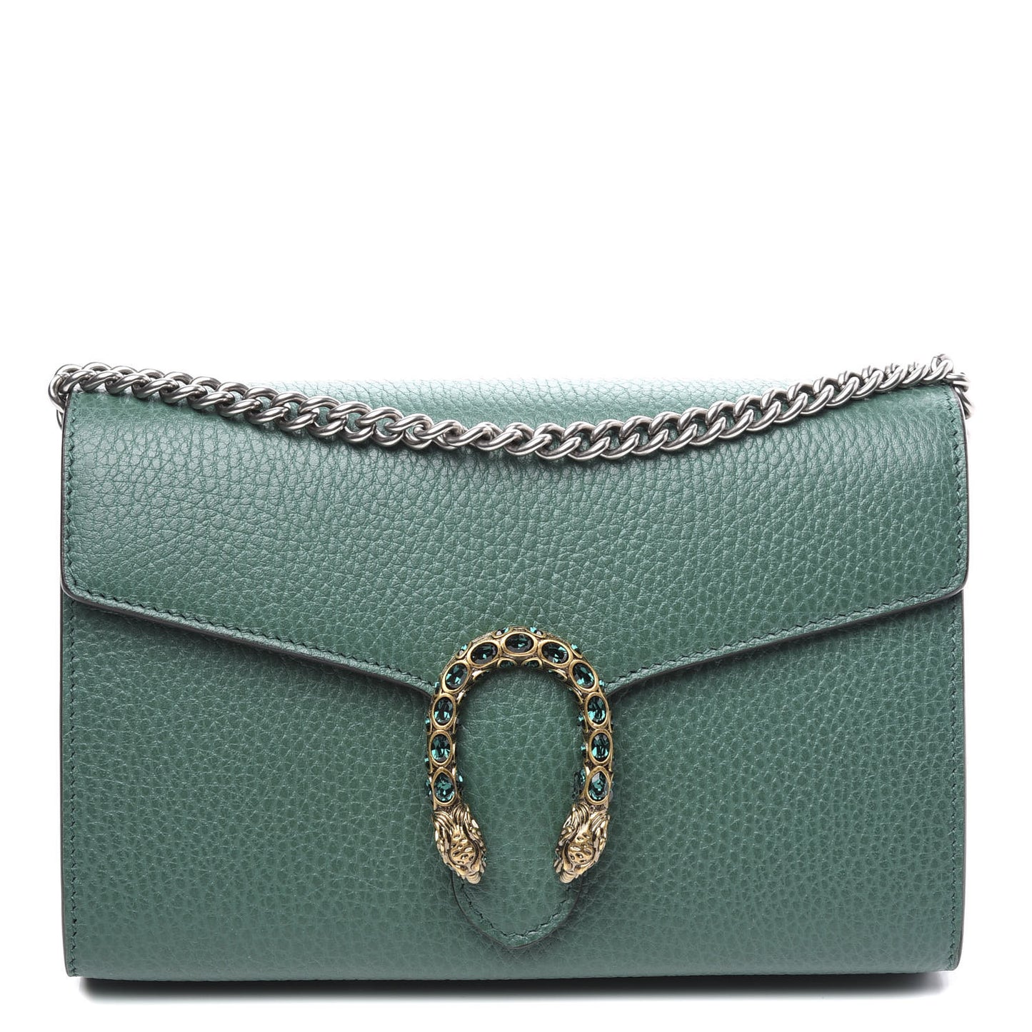 Calfskin Mini Dionysus Chain Wallet Emerald