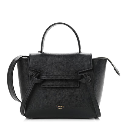 Celine Grained Calfskin Pico Belt Bag Black 1 of 9