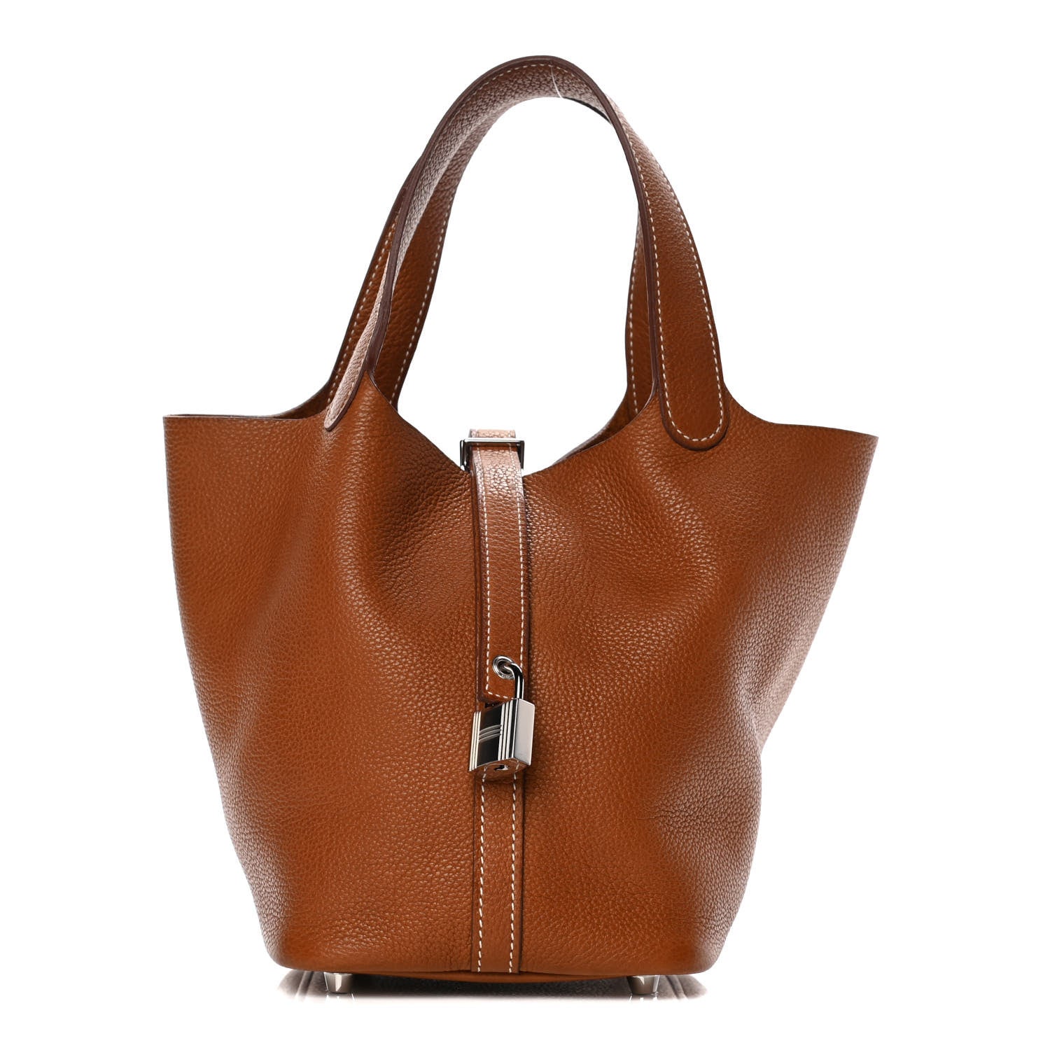 Hermes Barenia Faubourg Picotin Lock 18 PM Fauve 1 of 10