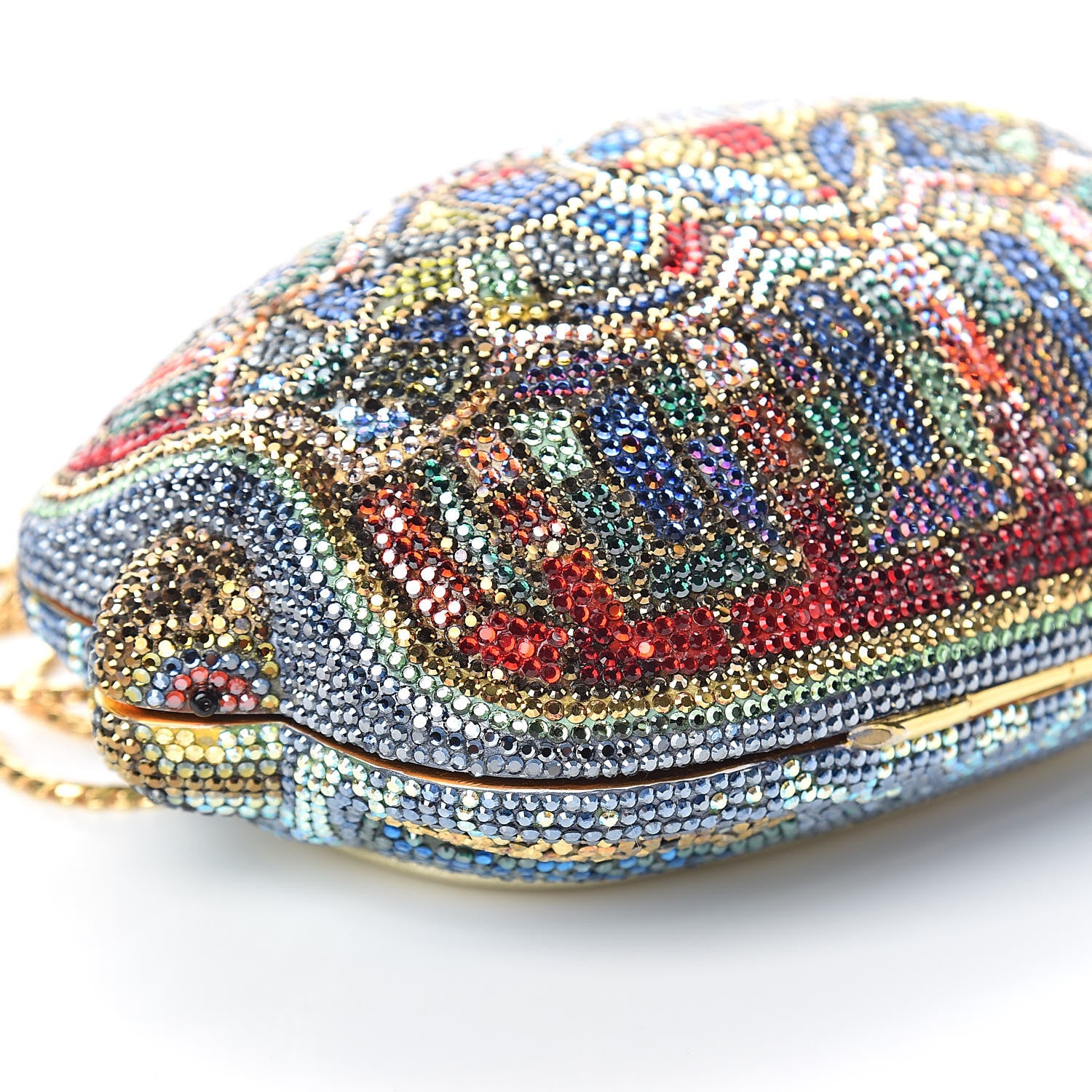 Judith Leiber Crystal Turtle Minaudiere Clutch Multicolor 7 of 8