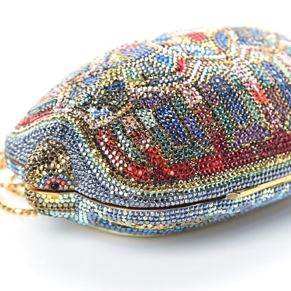 Judith Leiber Crystal Turtle Minaudiere Clutch Multicolor 7 of 8