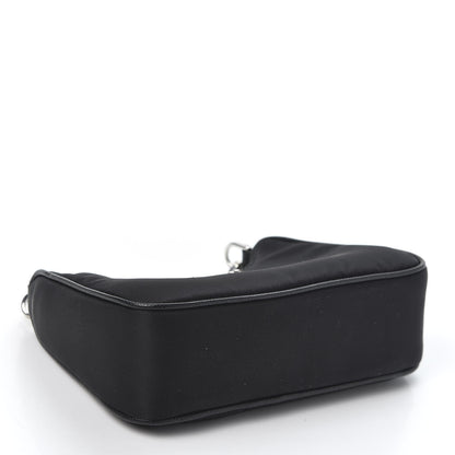 Prada Tessuto Nylon Mini Re-Edition 2000 Shoulder Bag Black 3 of 8