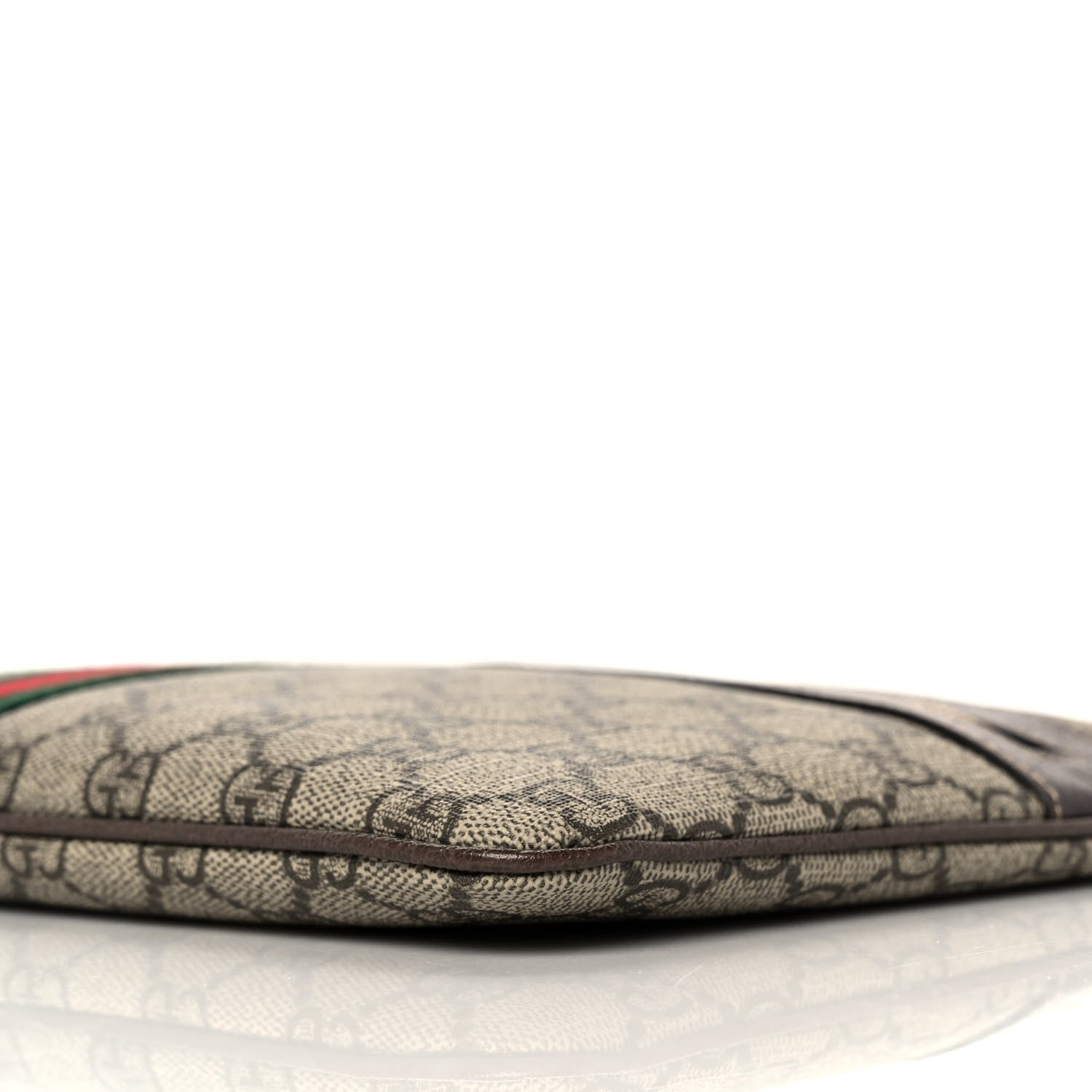 Gucci GG Supreme Monogram Large Ophidia Pouch Clutch Brown 9 of 10