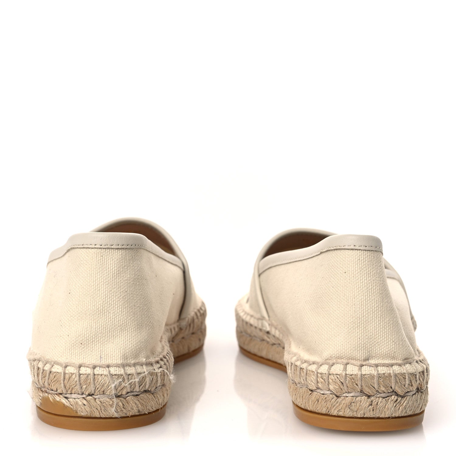 Gucci Canvas Logo Espadrilles 39 Greggio White 6 of 10