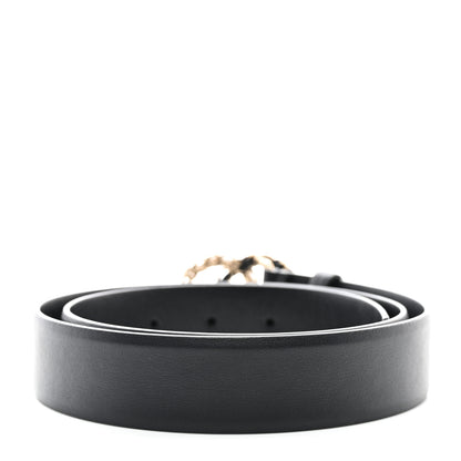 Chanel Calfskin CC Chain Belt 80 32 Black Gold 2 of 9