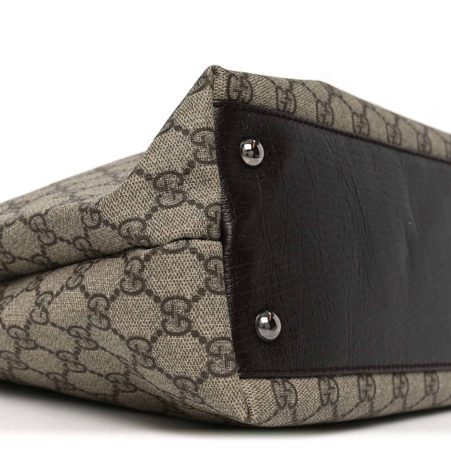 Gucci GG Plus Monogram Small Vertical Tote Dark Brown 8 of 9