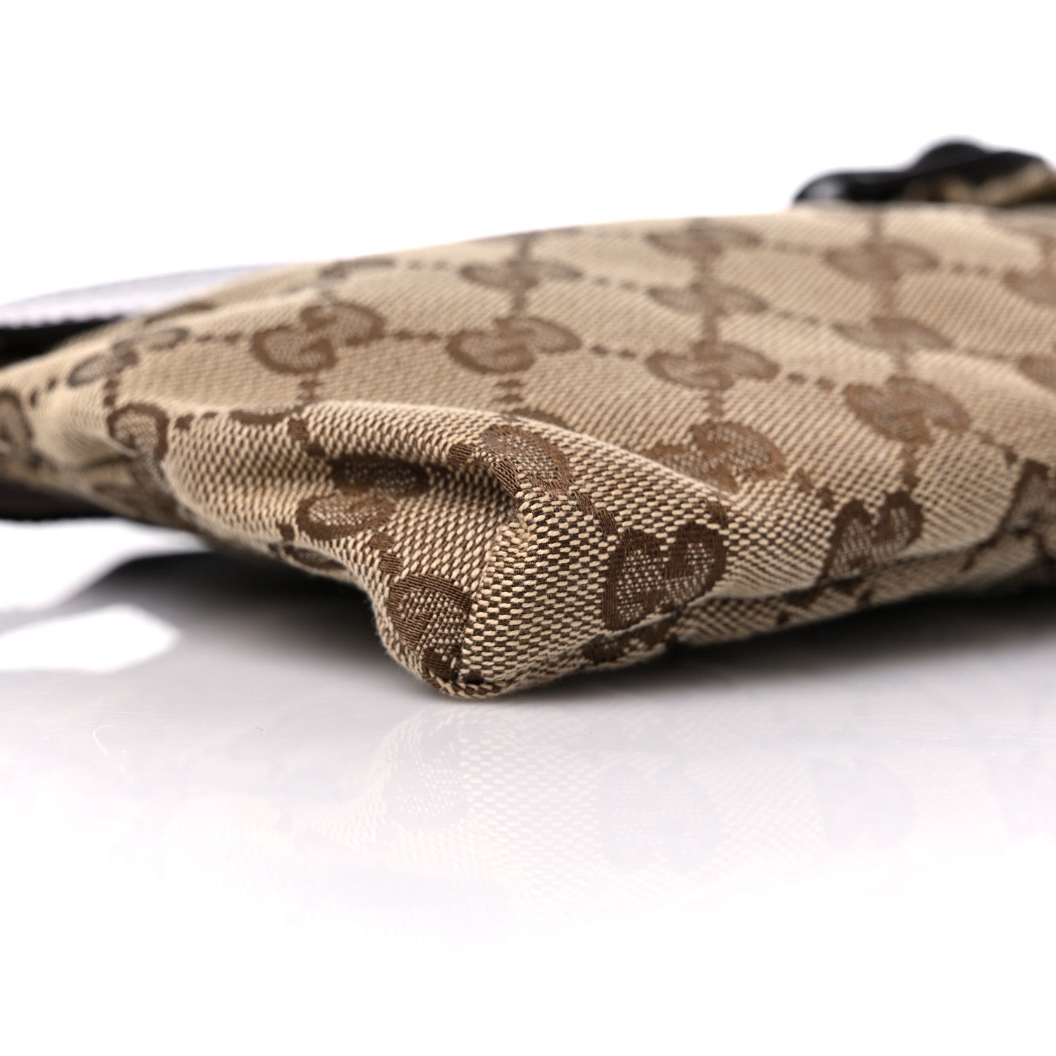 Gucci GG Monogram Double Pocket Belt Bag Dark Brown 12 of 15