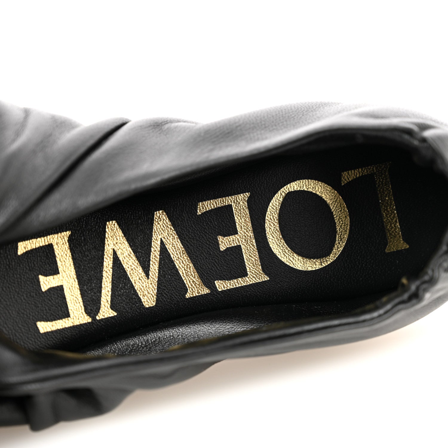 Loewe Lambskin Pebble Ballerina Flats 36 Black 8 of 8