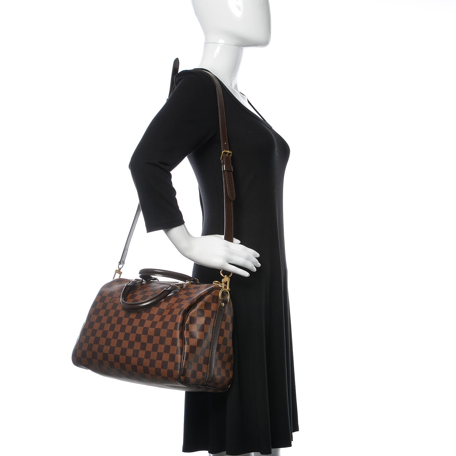 Louis Vuitton Damier Ebene Speedy Bandouliere 30 2 of 16