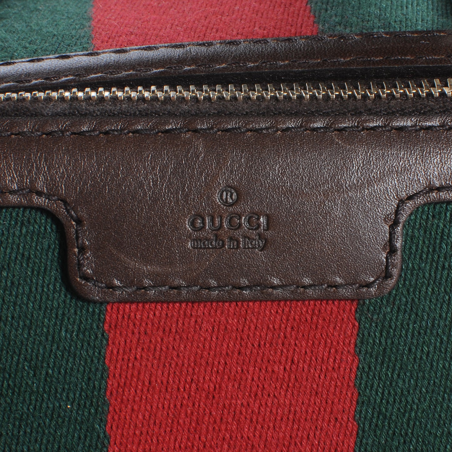 Monogram Selleria Calfskin Vintage Web Medium Boston Beige Ebony Cocoa