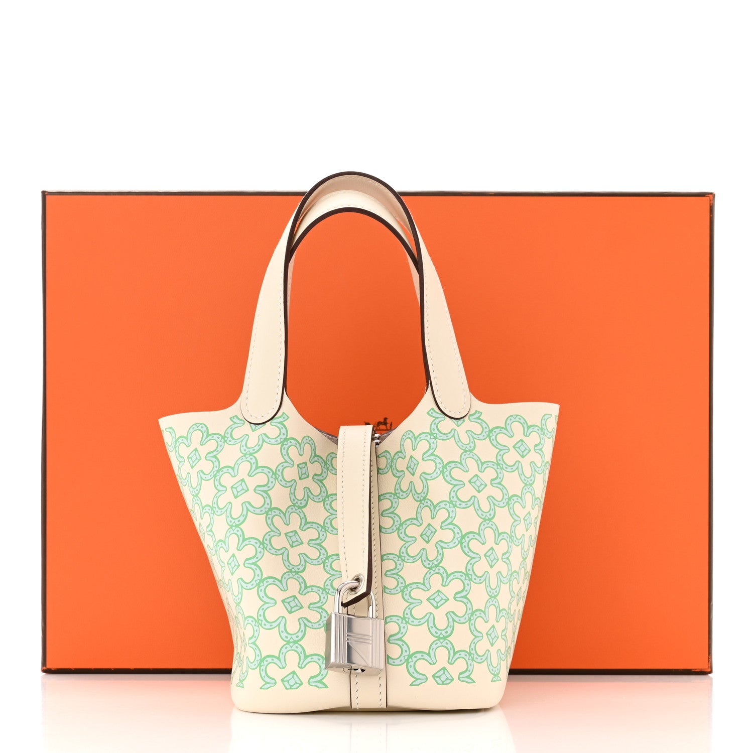 Hermes Swift Micro Lucky Daisy Picotin Lock Nata Vert 11 of 11