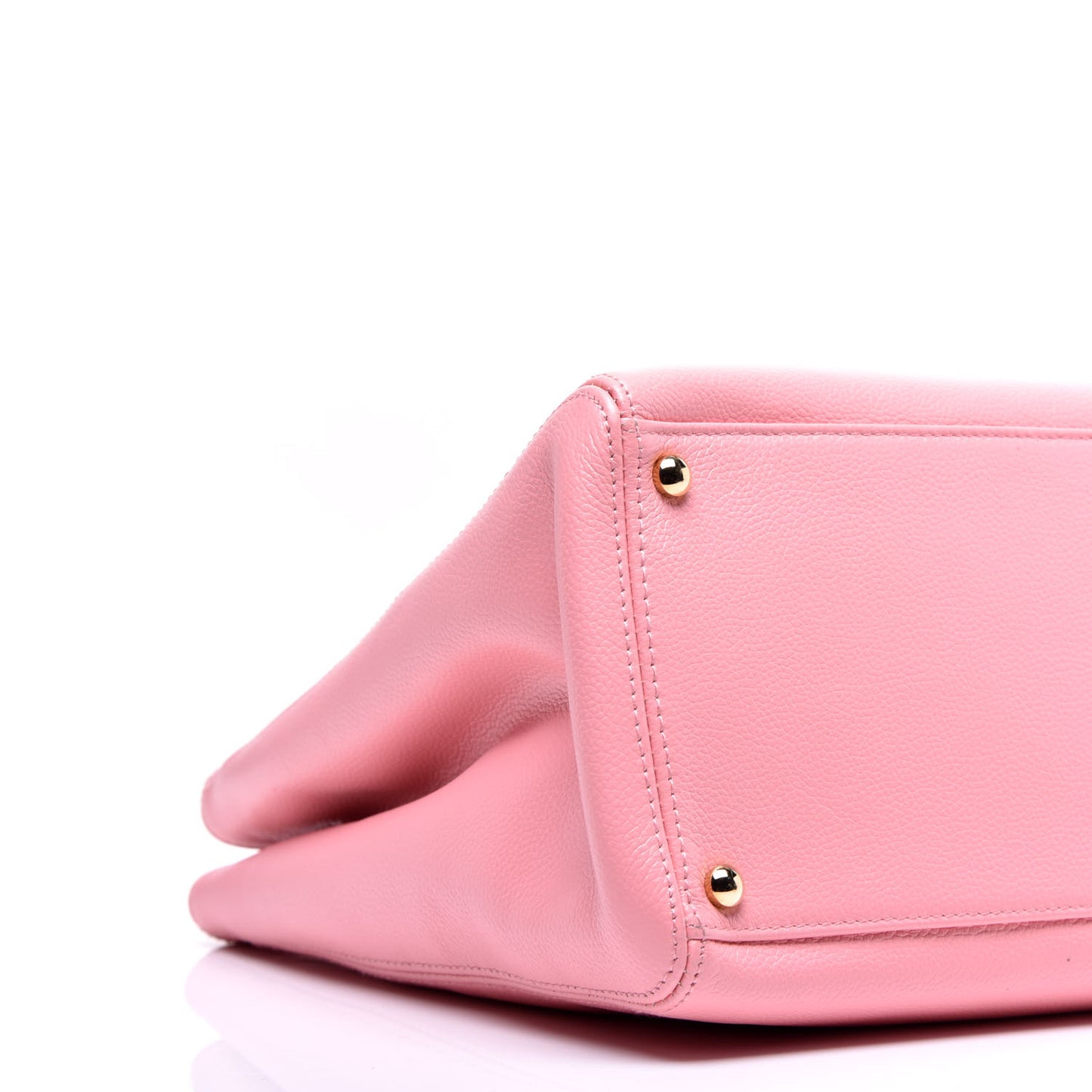 Calfskin Cerf Shopper Tote Pink