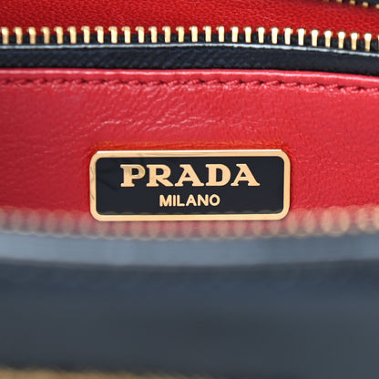 Prada Saffiano Vernice Mini Galleria Double Zip Tote Black 7 of 10