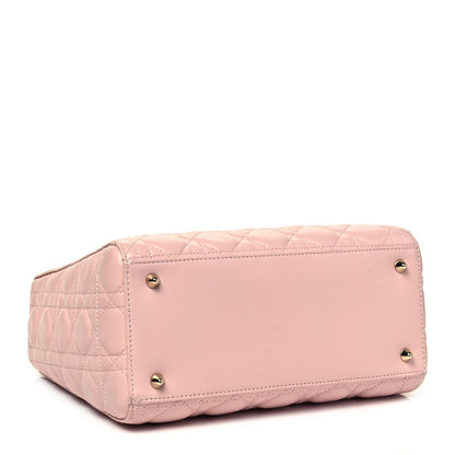 Christian Dior Lambskin Cannage Medium Lady Dior Light Pink 3 of 8