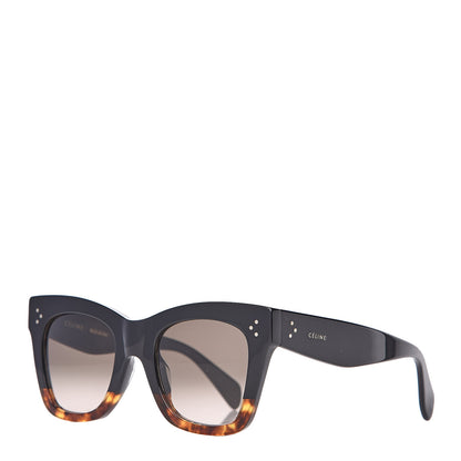 Celine Catherine Sunglasses CL 41098/F/S Black Havana 1 of 6