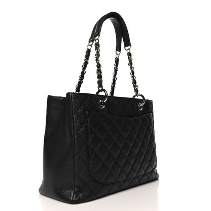 Chanel Caviar Quilted Grand Shopping Tote GST Black 3 of 11