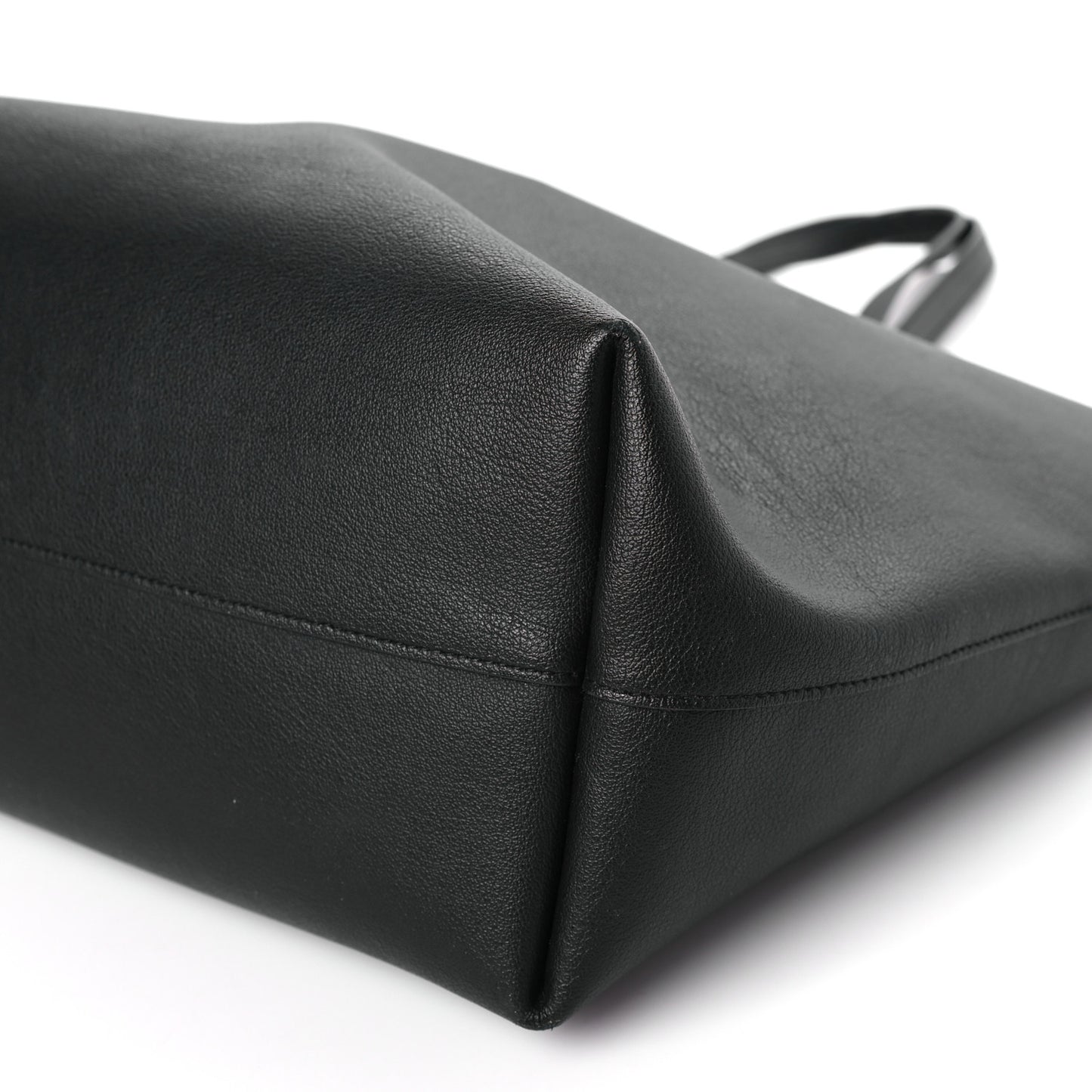 Calfskin Large Shopping Tote Black