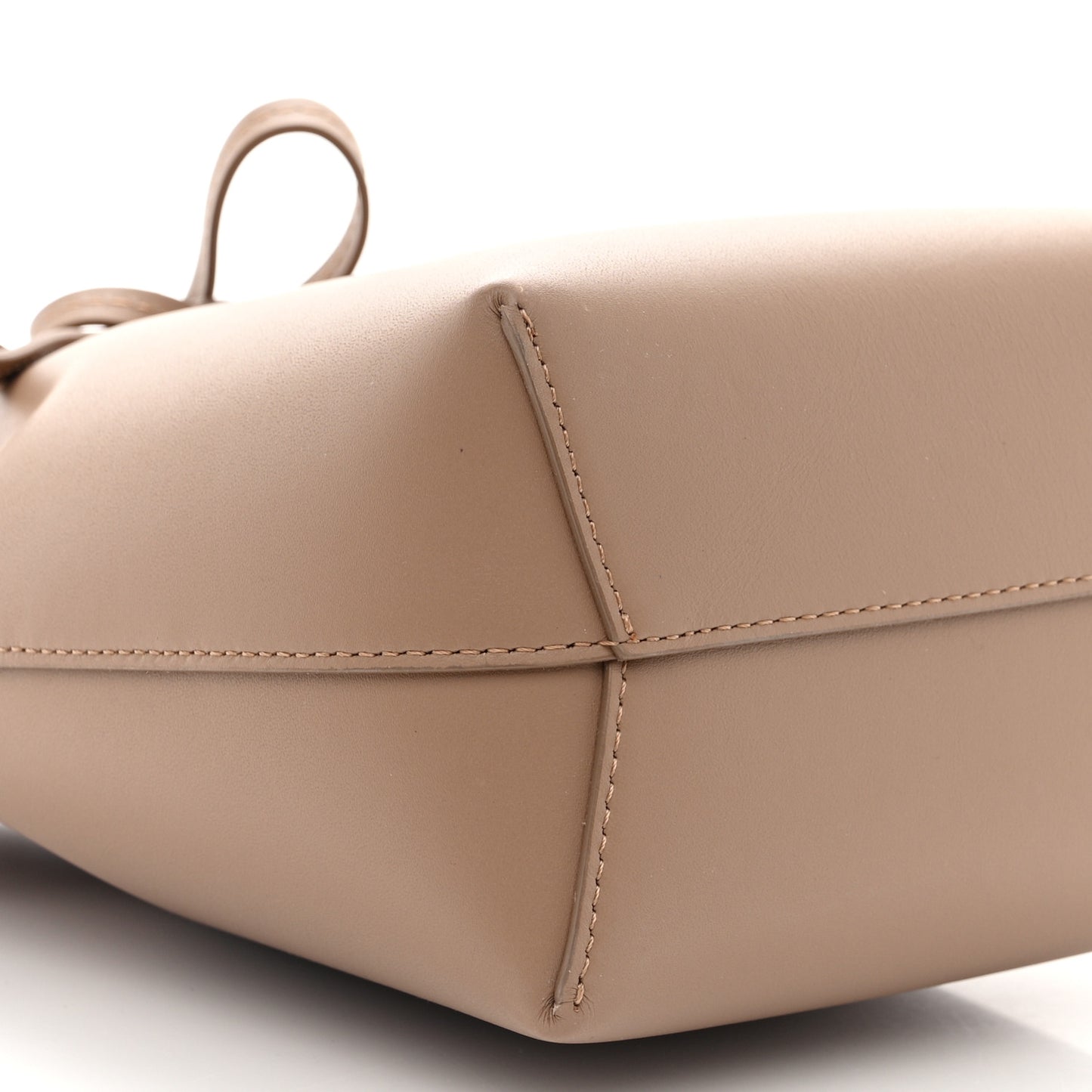 Calfskin Mini Mini Bucket Bag Biscotto