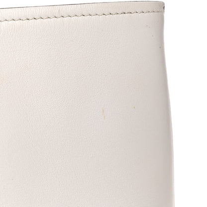 Prada City Calf Front Pocket Large Shopping Tote White Black 12 of 22