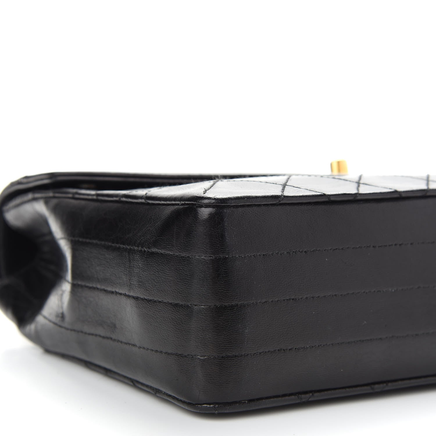 Chanel Lambskin Quilted Medium Single Flap Black 8 of 9