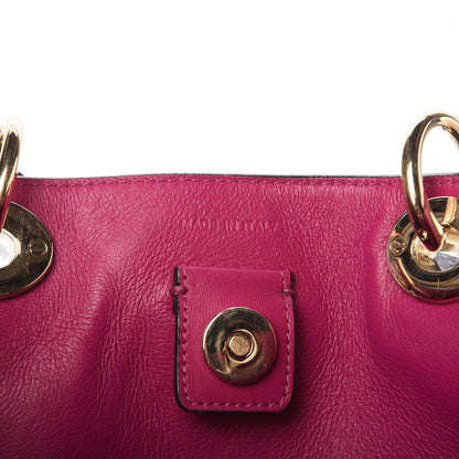 Christian Dior Bullcalf Large Diorissimo Tote Black Rose Indien 9 of 12