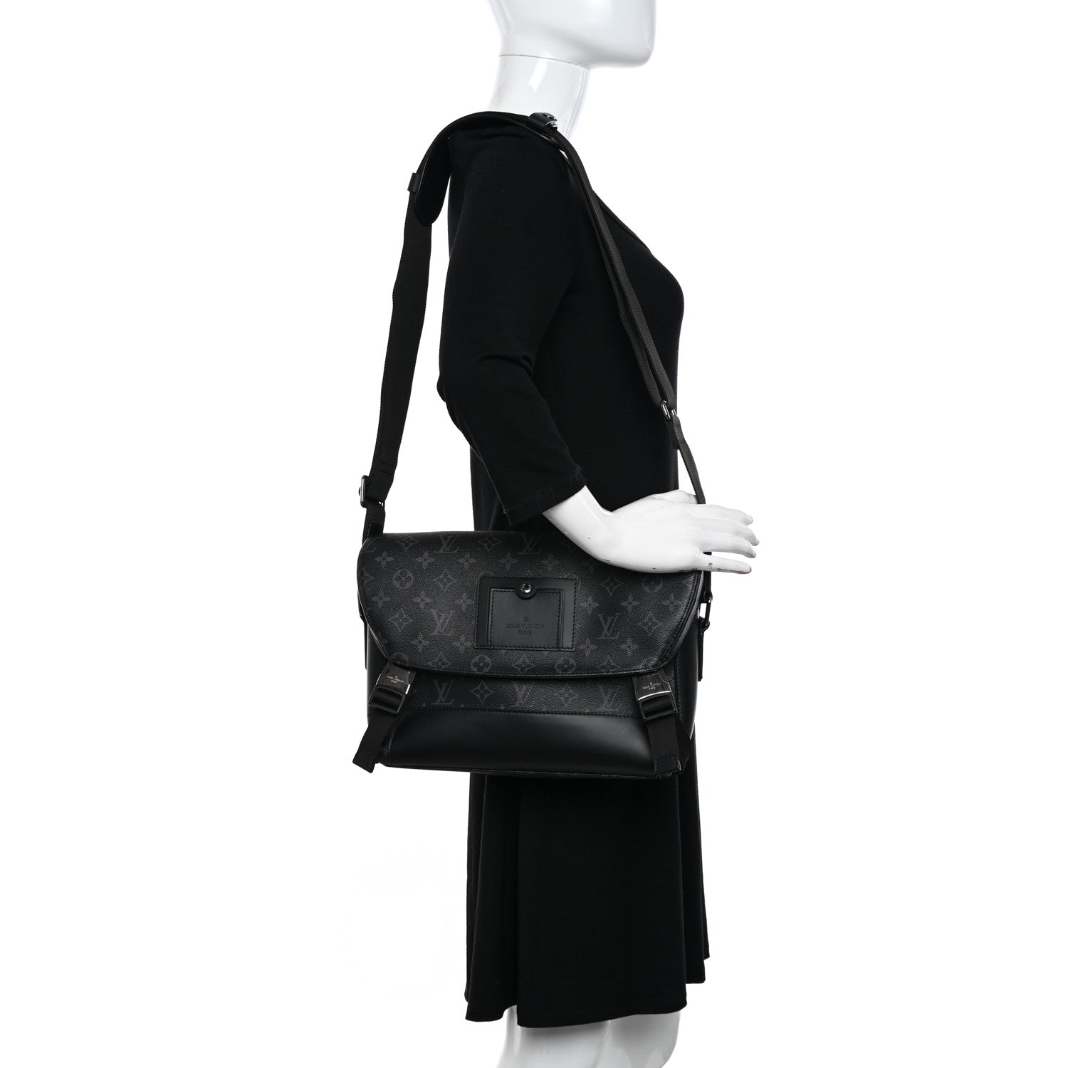 Louis Vuitton Monogram Eclipse Voyager PM Messenger 2 of 12
