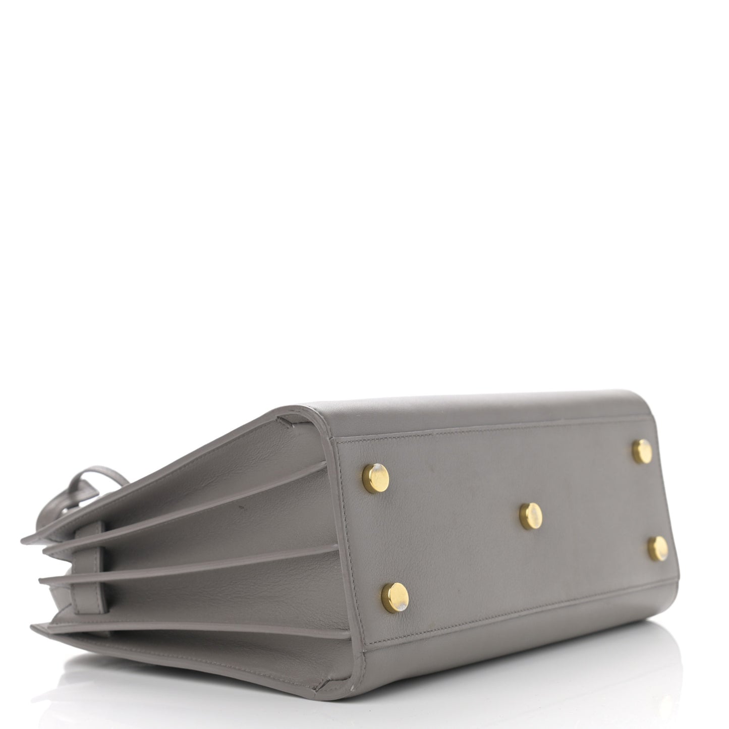 Grained Calfskin Baby Sac De Jour Fog