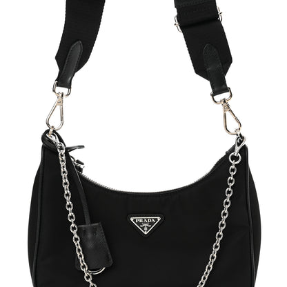 Prada Nylon Re-Edition 2005 Shoulder Bag Black 7 of 10