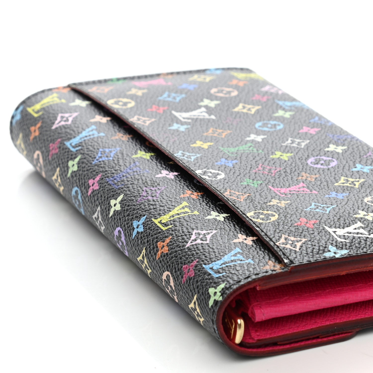 Louis Vuitton Monogram Multicolor Sarah Wallet NM Black Grenade 5 of 8