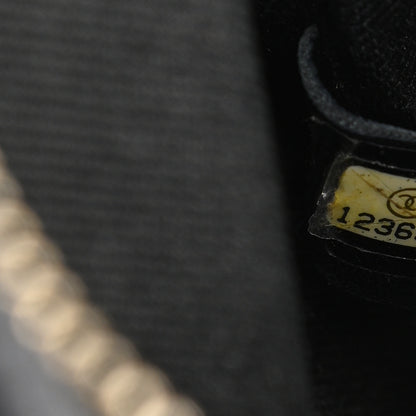 Chanel Lambskin Jersey Scales Zipper Shoulder Bag Black 7 of 10
