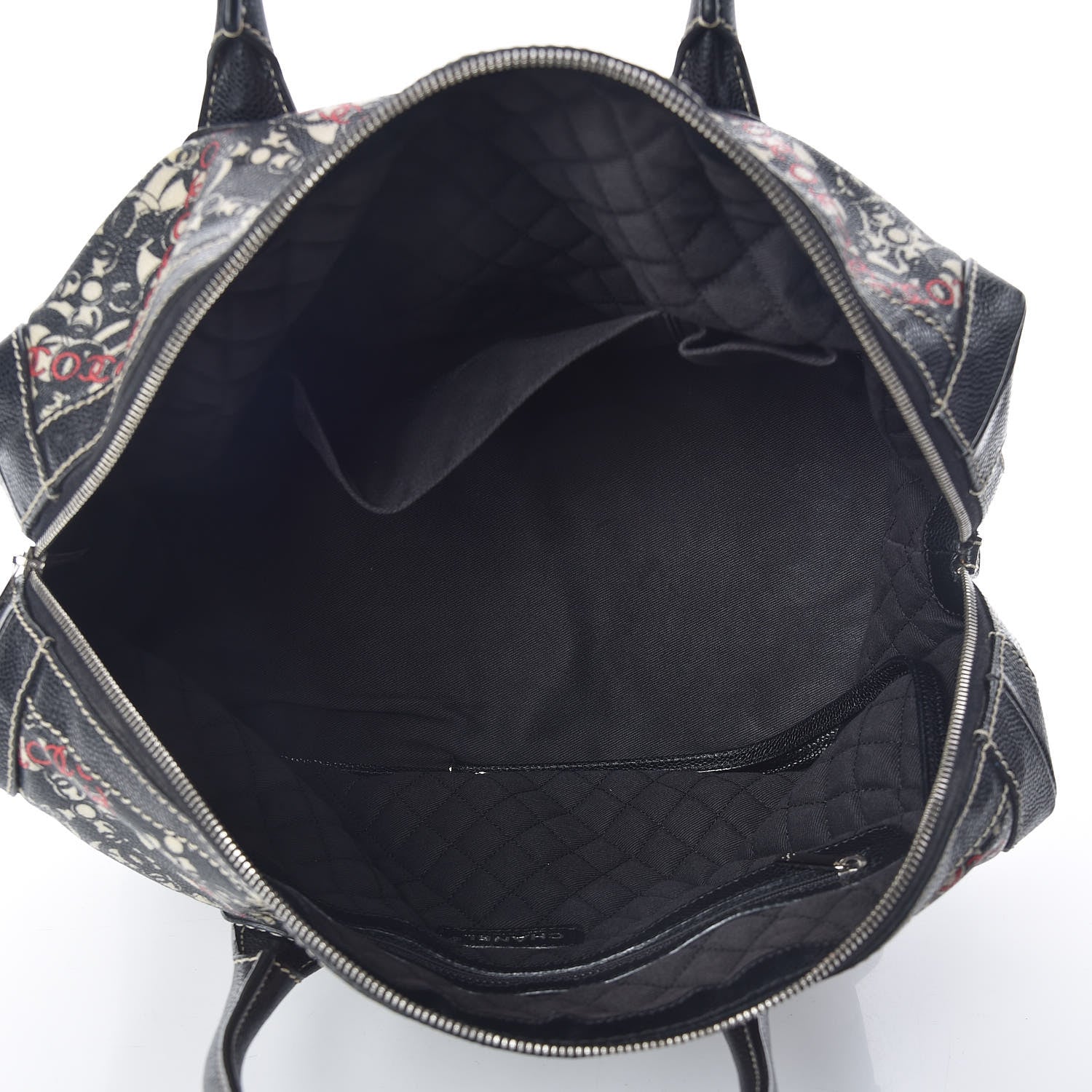 Chanel Coated Canvas Coco Bowler Black 7 of 9