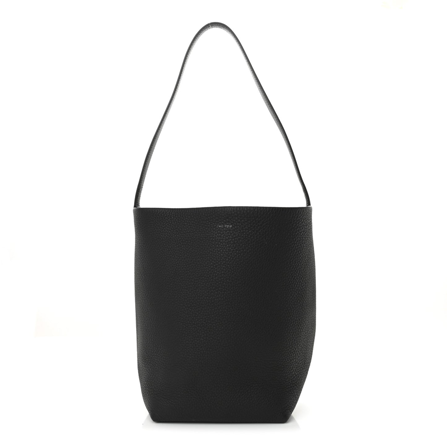Grained Calfskin Medium N/S Park Tote Black