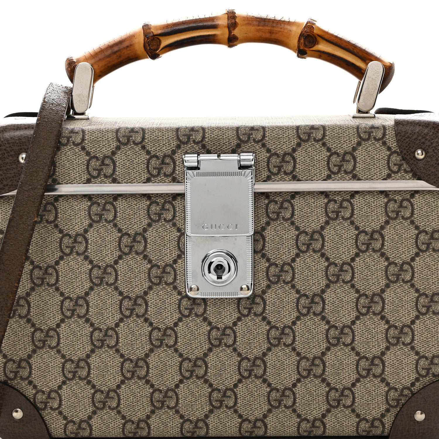 Gucci GG Supreme Monogram Globe-Trotter Beauty Case Brown 8 of 12