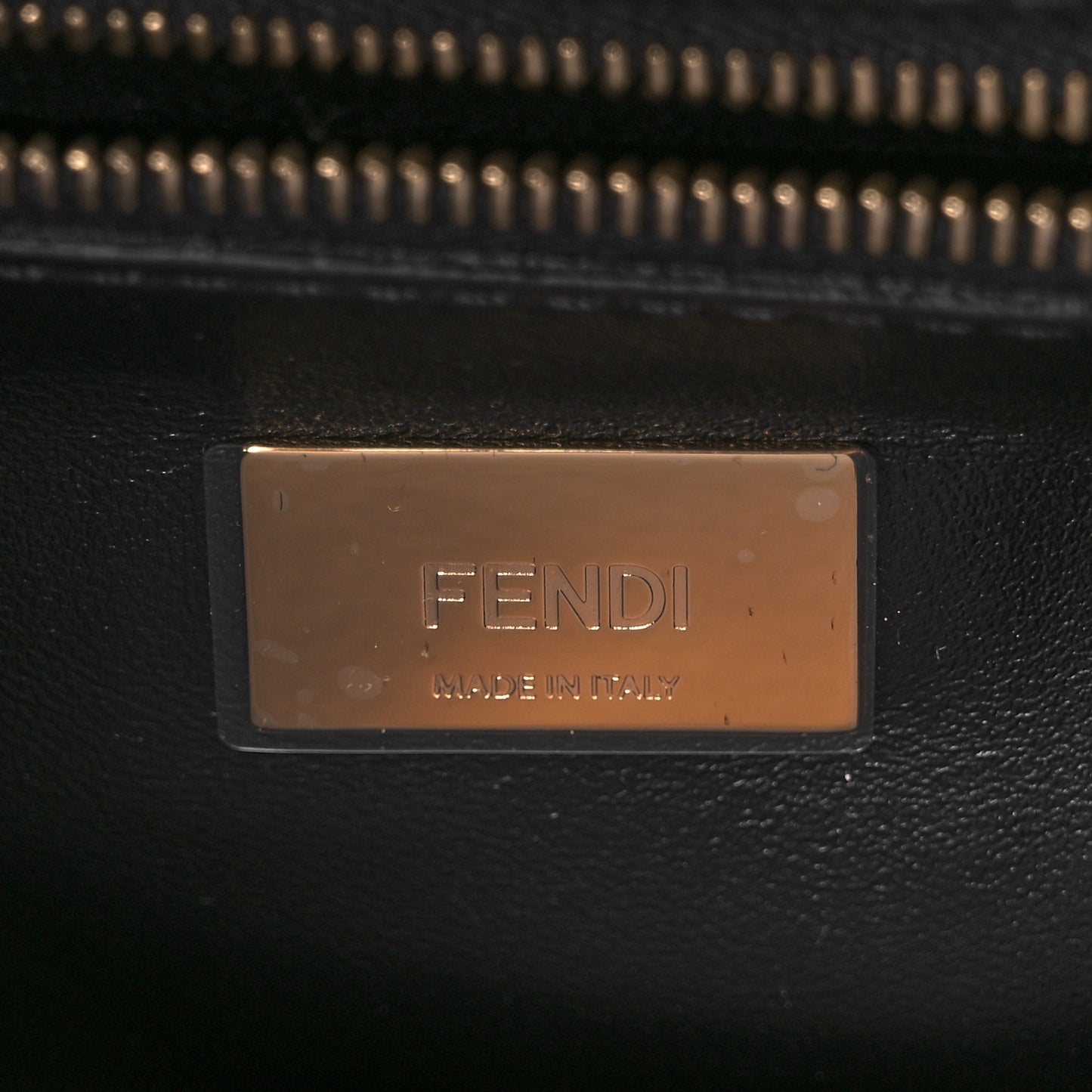 Nappa Stacked Bar Mini Peekaboo Iconic Satchel Black