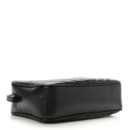 Saint Laurent Calfskin Matelasse Monogram Lou Camera Bag Black 4 of 10