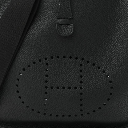 Hermes Taurillon Clemence Evelyne III PM Black 8 of 10