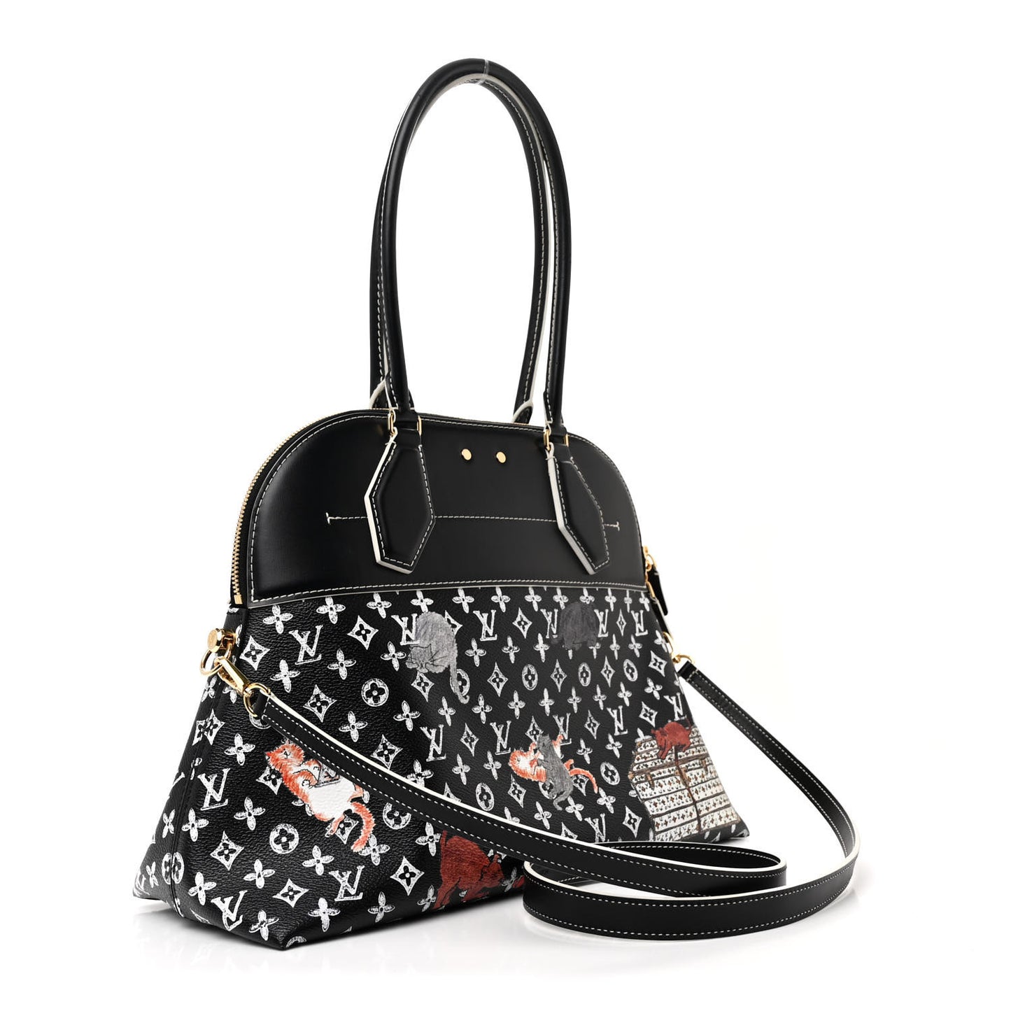 Calfskin Catogram Alma Souple MM Black