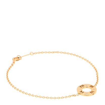 Tiffany 18K Rose Gold Diamond Atlas Pierced Bracelet 1 of 3