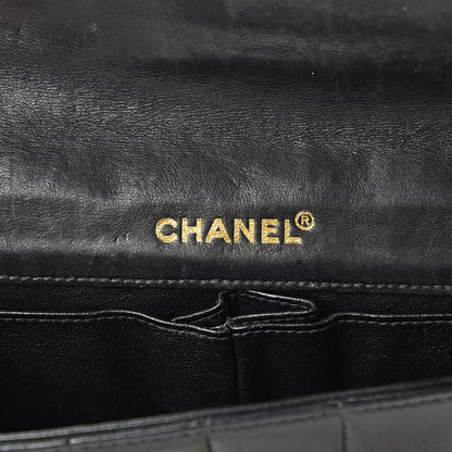 Chanel Lambskin East West Chocolate Bar Flap Black 6 of 17