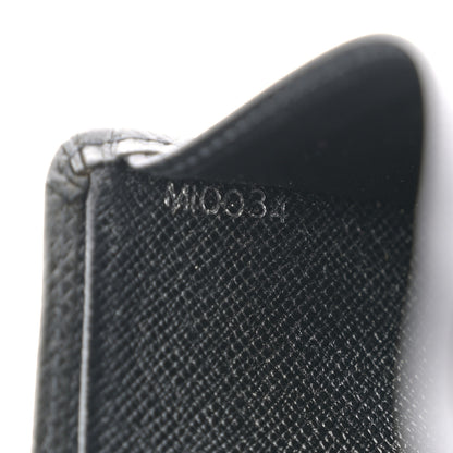 Louis Vuitton Taiga Compact Bi-Fold Wallet Black 7 of 8
