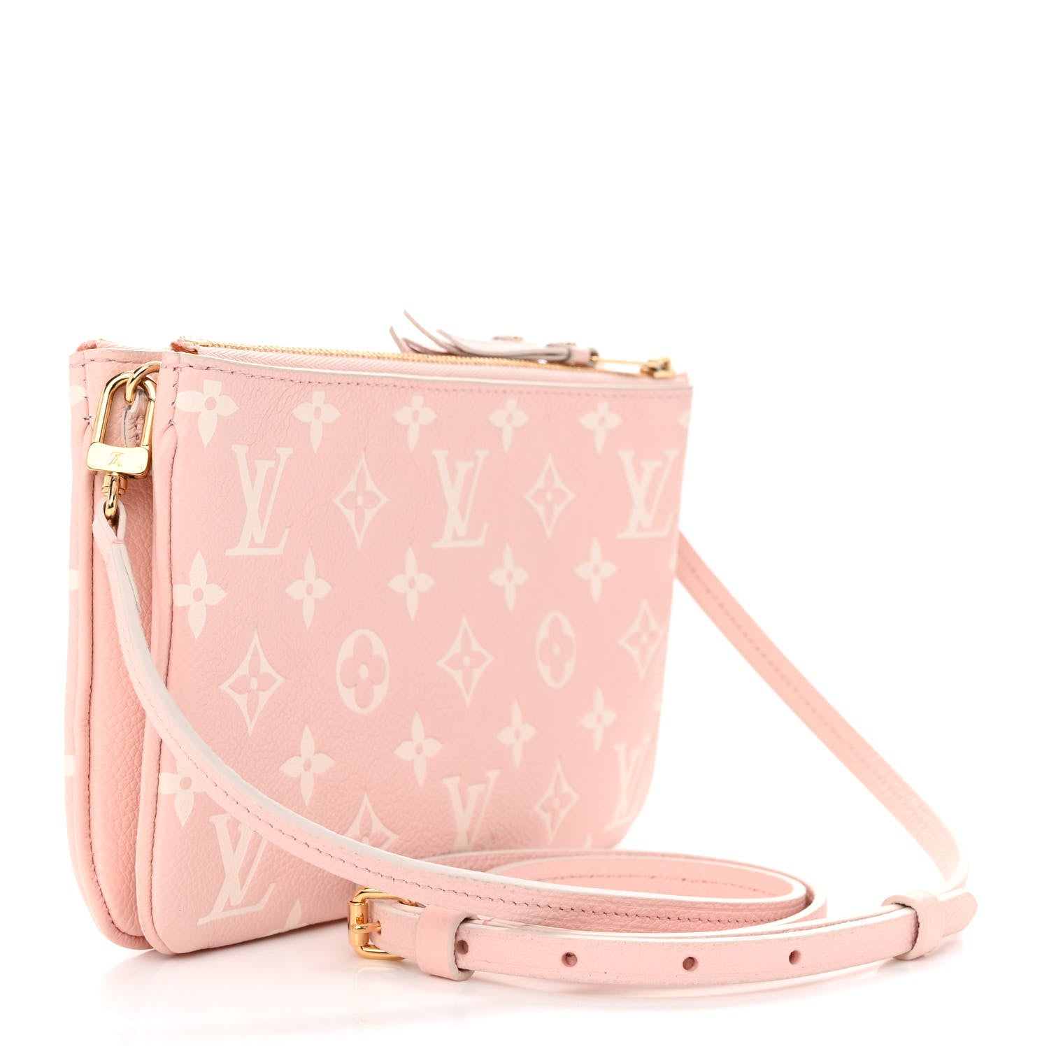 Louis Vuitton Empreinte Monogram Double Zip Pochette Rose 3 of 14