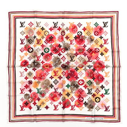 Louis Vuitton Silk Monogram Watercolor Square Scarf Multicolor 1 of 3