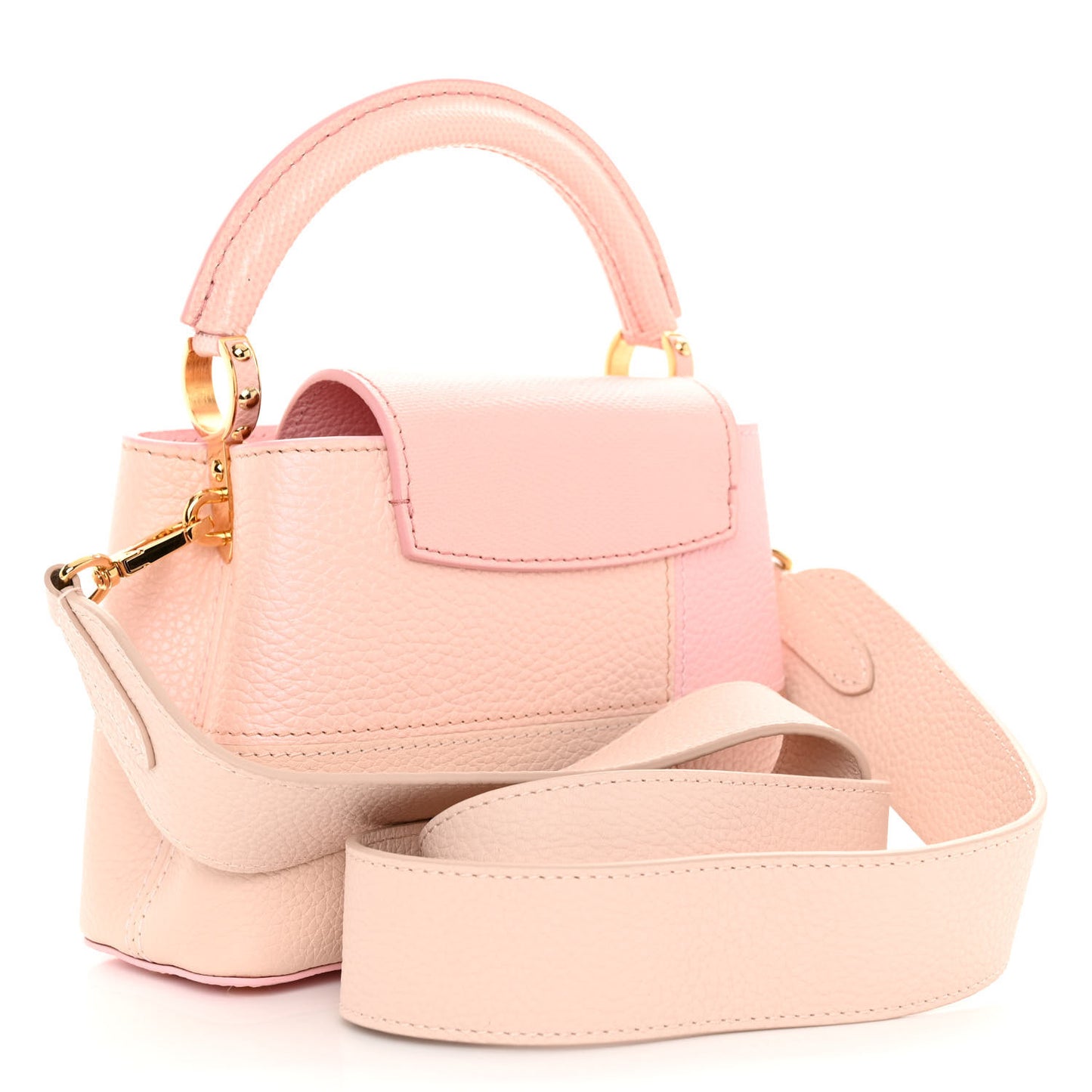 Taurillon Karung Patchwork Mini Capucines Pink