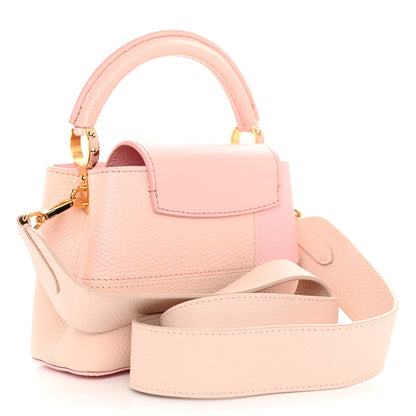 Louis Vuitton Taurillon Karung Patchwork Mini Capucines Pink 3 of 9