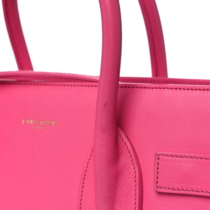 Saint Laurent Calfskin Small Sac De Jour Lipstick Fuchsia 17 of 22