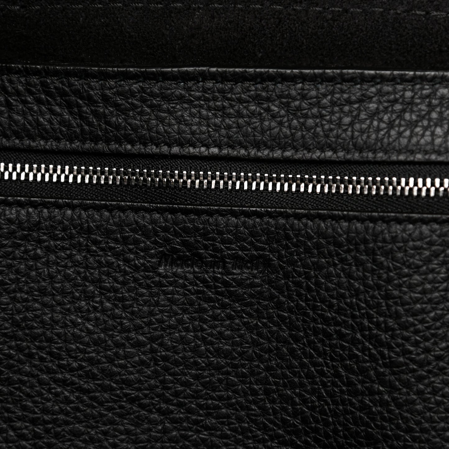 Supple Grained Calfskin Medium Big Bag Black