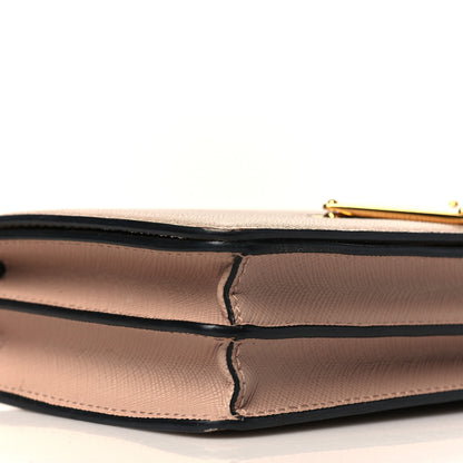 Prada Saffiano Bandoliera Flip Lock Chain Crossbody Bag Cipria 8 of 10