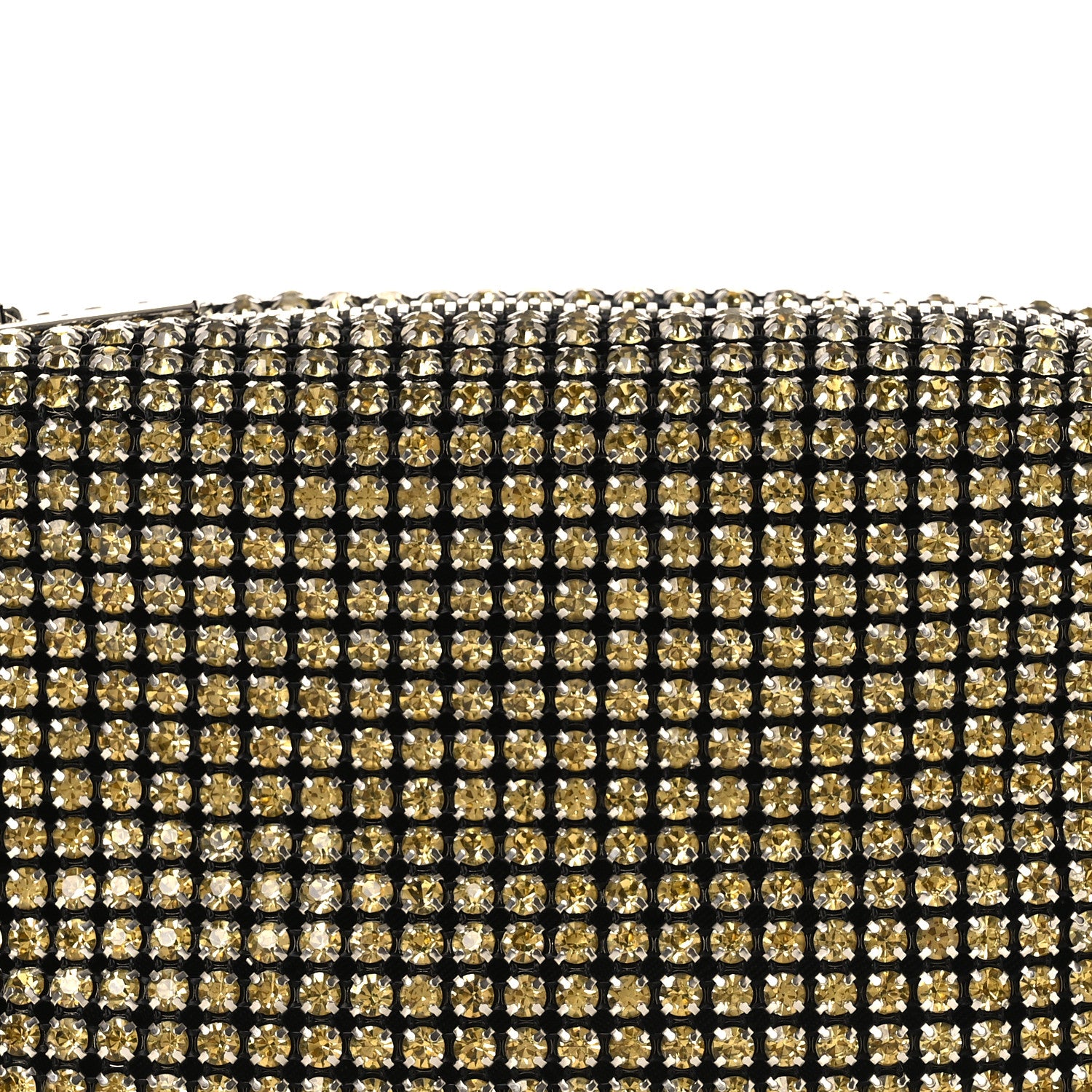 Alexander Wang Mesh Crystal Rhinestone Medium Heiress Pouch Porcelain 8 of 13
