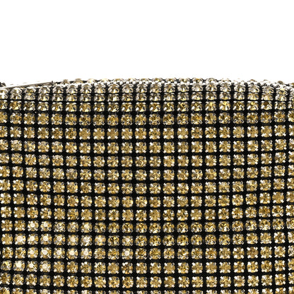 Alexander Wang Mesh Crystal Rhinestone Medium Heiress Pouch Porcelain 8 of 13