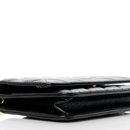 Chanel Caviar Quilted Wallet on Chain WOC Black 10 of 12